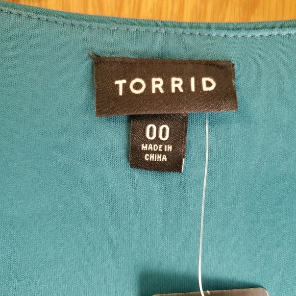 Torrid aqua ponte skater mini dress short sleeve size 10 - Picture 7 of 14